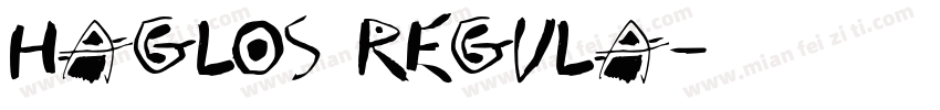 haglos regula字体转换